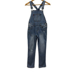 Levi’s Girls Denim Overalls Size 12 Blue Distressed Adjustable Strap Jeans