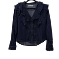 Zara woman's dark jean shirt size S
