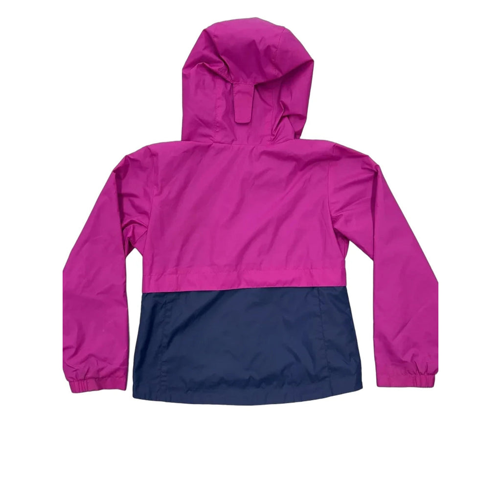 Columbia Colorblock Hooded Rain Jacket Fleece Lining XS
