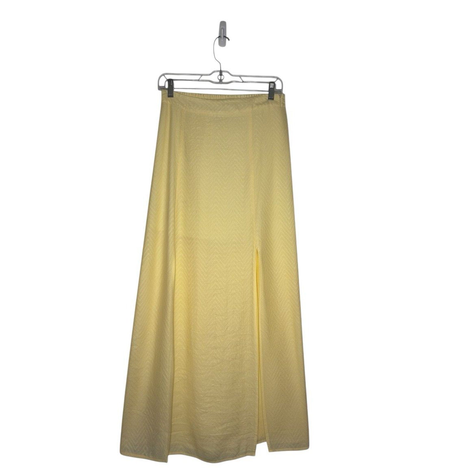 Lost + Wander Jacquard Maxi Skirt Yellow S