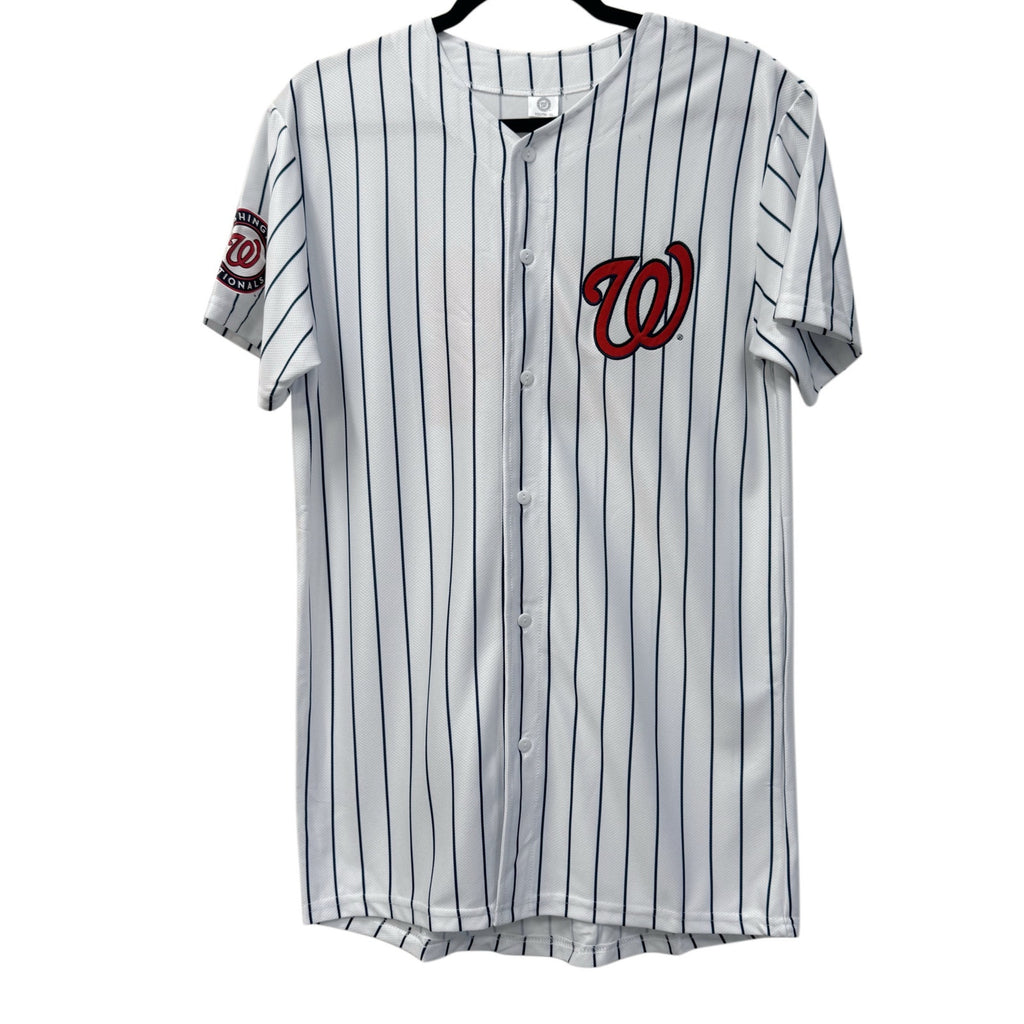 Washington Nationals Youth XL Pinstripe Baseball Jersey #24 – Classic MLB Style