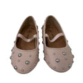 Cat & Jack Pearl Studded Ballet Flat Blush Pink Size 8