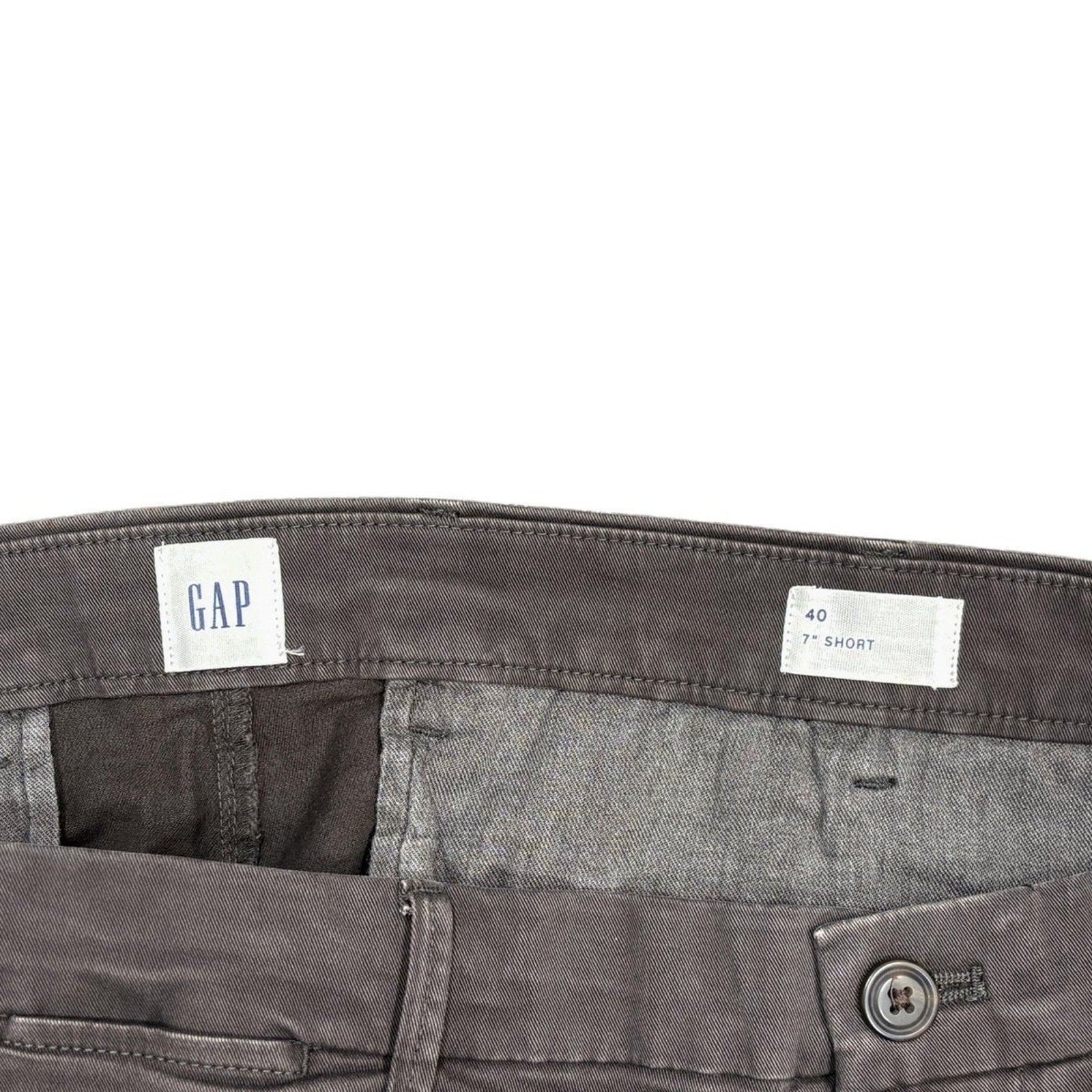 Gap Men's 7" Chino Shorts Dark Gray Size 40
