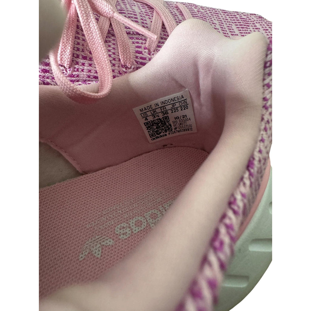 Adidas Swift Run Sneakers Pink Purple White Size 4