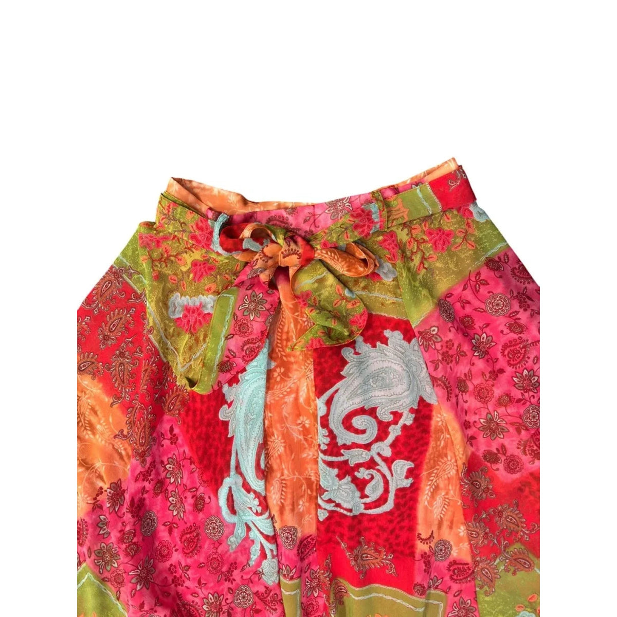 Skirt with Jilliam Tracy floral handkerchief hem
