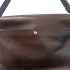 Rossi & Caruso Leather Messenger Bag Brown - front