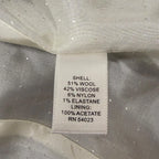 Banana Republic Short Sleeve Wool Blend Blazer Gray Plaid - label