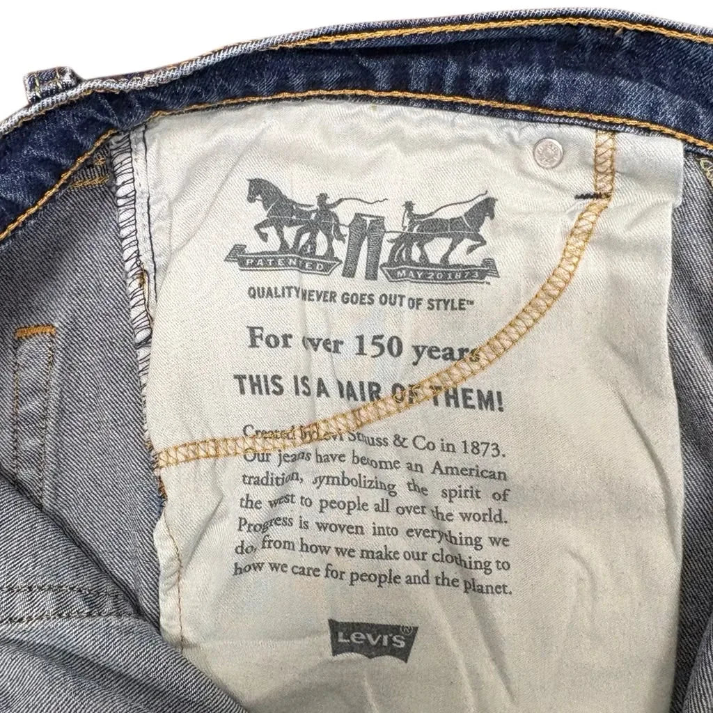Levi's 511 Slim Fit Dark Wash Jeans - tag