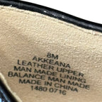 Anne Klein Akkeana Patent Leather Pointed Toe Flats - label