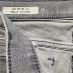 Gap 1969 Authentic True Skinny Mid Rise Stretch Jeans - detail