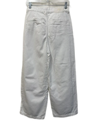 ZARA Wide Leg White Denim Jeans High Rise - back