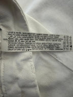 ZARA Wide Leg White Denim Jeans High Rise - tag