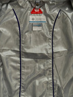 Columbia Omni-Heat Interchange Hooded Rain Jacket Purple - label