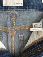 LOFT The Straight High Rise Medium Wash Jeans - tag