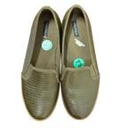 Nautica Sunchaser Woven Slip-On Loafers Olive Green - front