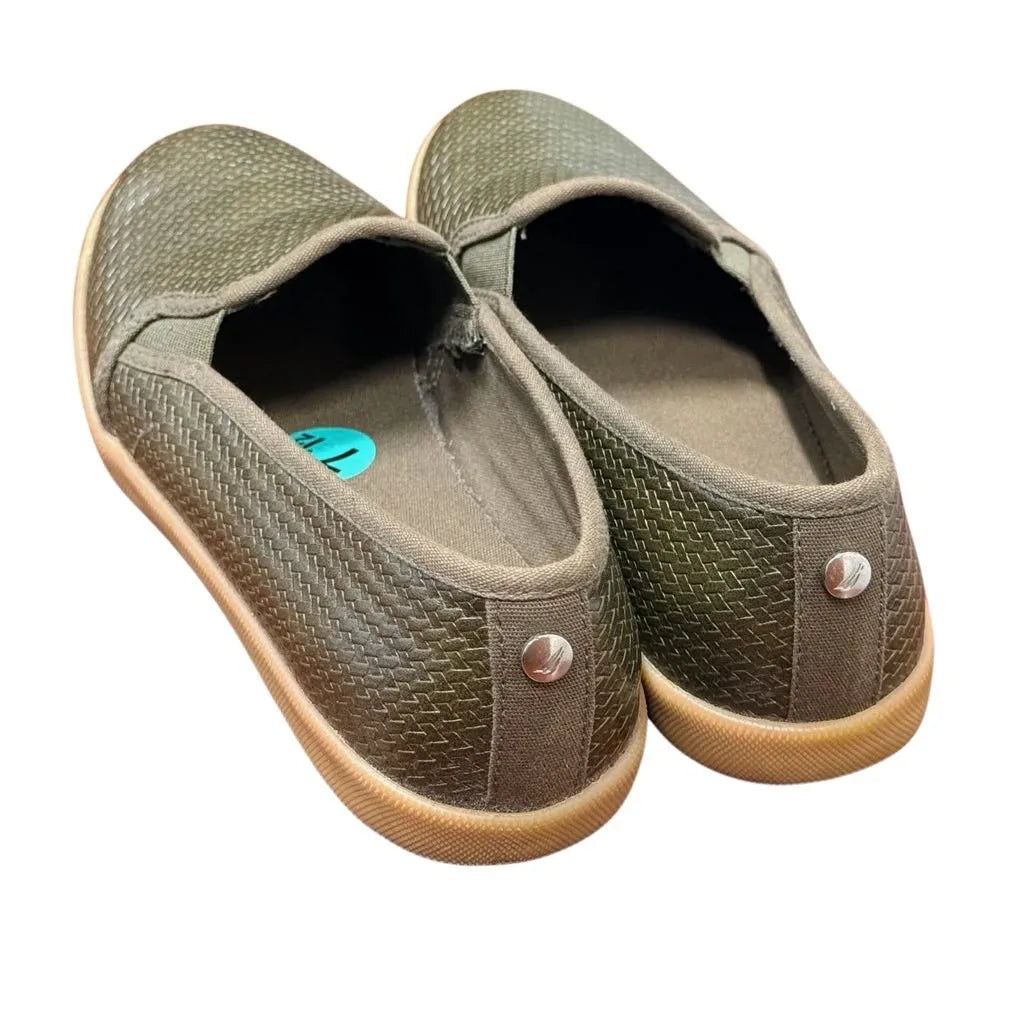 Nautica Sunchaser Woven Slip-On Loafers Olive Green - back
