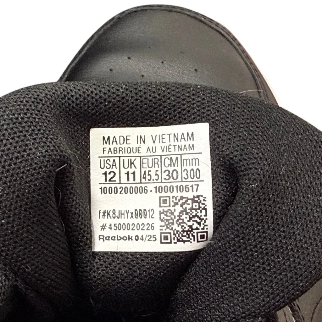 Reebok Court Low-Top Sneakers Black Gum - tag