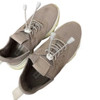 Steve Madden Myles Chunky Knit Sneakers Taupe - front