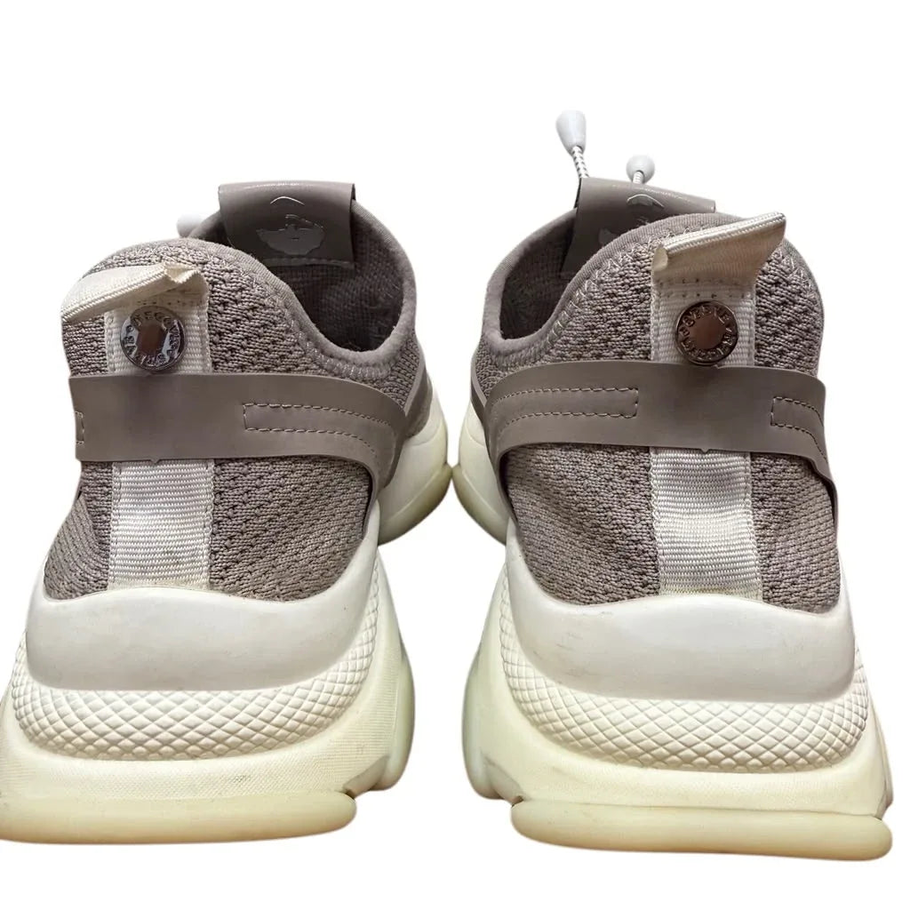 Steve Madden Myles Chunky Knit Sneakers Taupe - back