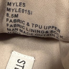 Steve Madden Myles Chunky Knit Sneakers Taupe - tag