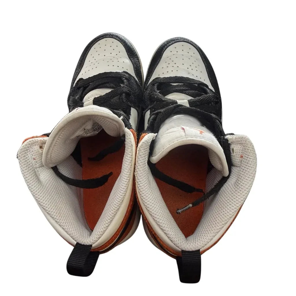 Jordan Air Jordan 1 Mid SE Kids Sneakers Orange - detail