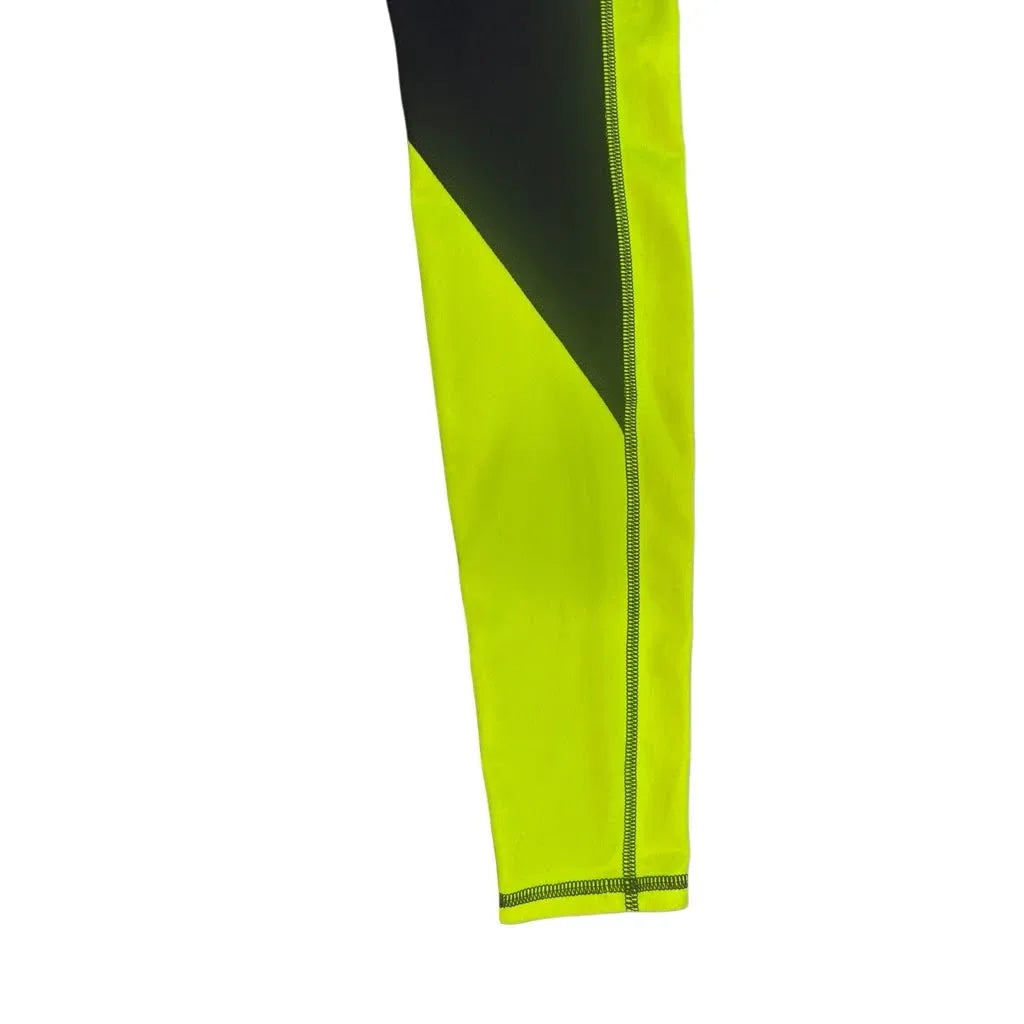Puma Running Colorblock Leggings Black Yellow Cyan - detail