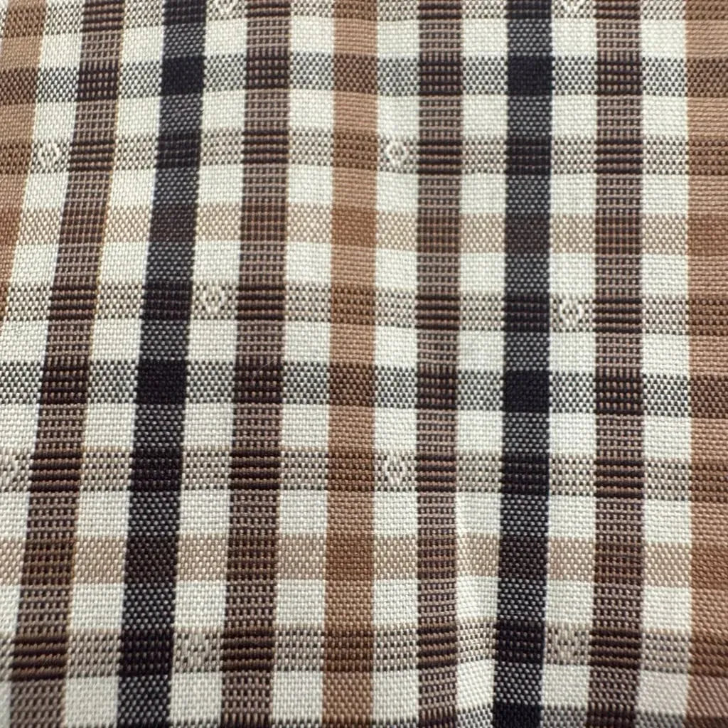 Michael Kors Slim Fit Travel Stretch Plaid Shirt XXL - fabric