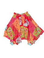 Skirt with Jilliam Tracy floral handkerchief hem - front