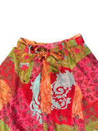 Skirt with Jilliam Tracy floral handkerchief hem - detail