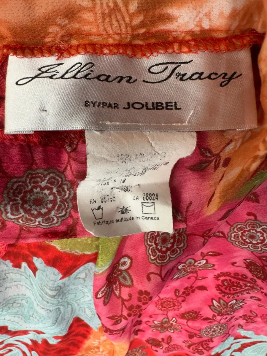 Skirt with Jilliam Tracy floral handkerchief hem
