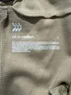 All in Motion Taupe Jogger Pants Zipper Pockets