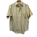 Britches Great Outdoors Yellow Striped Button-Down Shirt Small - front