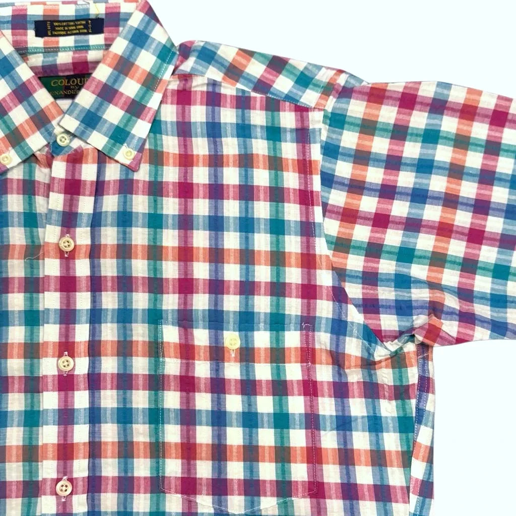 Colours by Alexander Julian Multicolor Plaid Button-Down Shirt - front