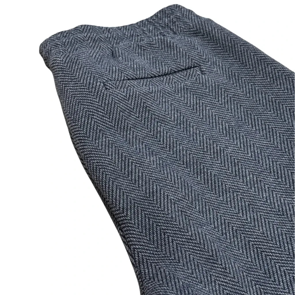Loft Navy Herringbone Jogger Pants - detail
