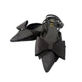 Rouge Helium Black Satin Bow Pointed-Toe Flats - front
