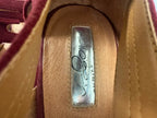 Jessica Simpson Suede Lace-Up Block Heel Sandal - label