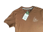 Free Planet National Park Graphic T-Shirt Brown - front