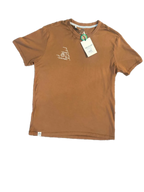 Free Planet National Park Graphic T-Shirt Brown - front
