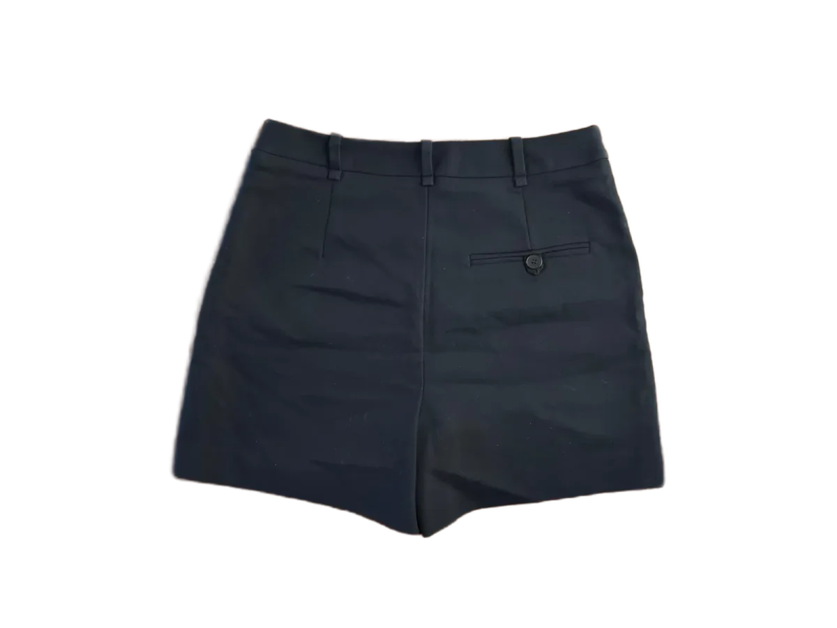Zara Basic Navy High-Waist Tailored Shorts XS - back