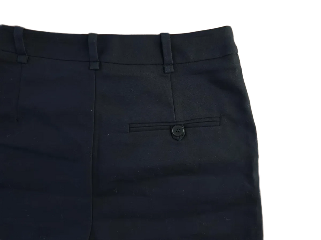 Zara Basic Navy High-Waist Tailored Shorts XS - detail