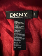 DKNY Red Velvet Cropped Blazer Size 6
