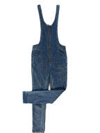Free People Blue Denim Skinny Overalls Jumpsuit - front