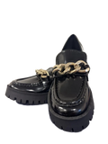 Guess Hillford Chain-Detail Platform Lug-Sole Loafers - front