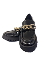 Guess Hillford Chain-Detail Platform Lug-Sole Loafers - front