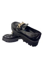 Guess Hillford Chain-Detail Platform Lug-Sole Loafers - detail