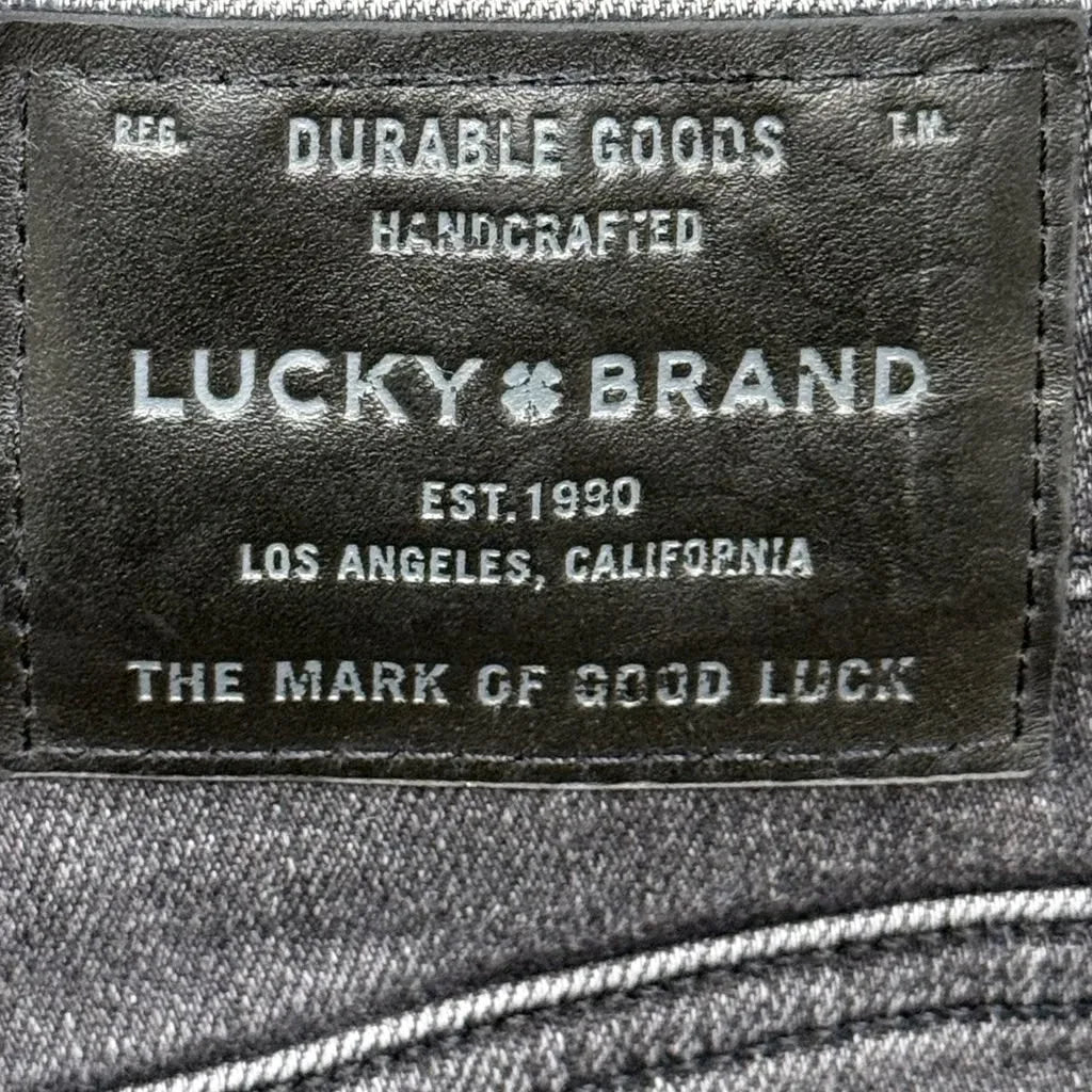 Lucky Brand 121 Slim Gray Wash Jeans - label