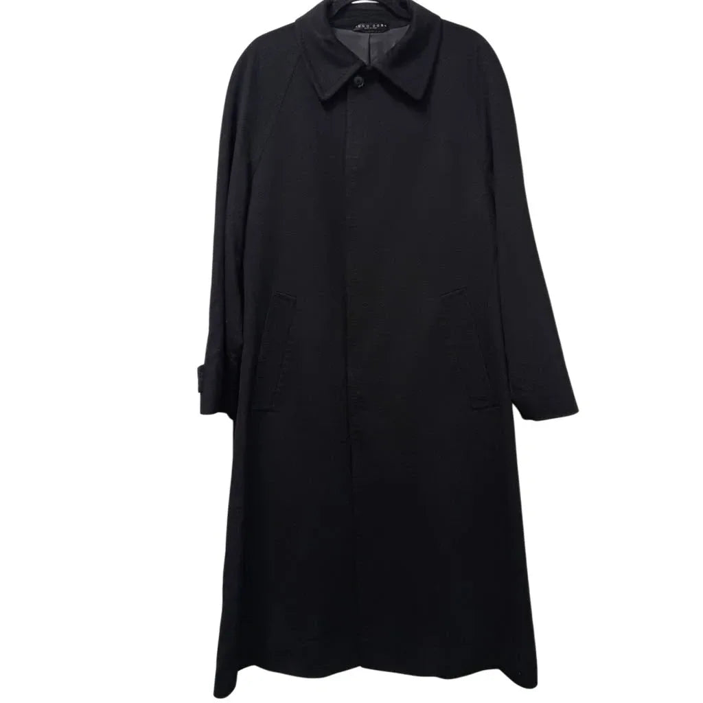 Hugo Boss Bertone 100% Cashmere Long Overcoat - front