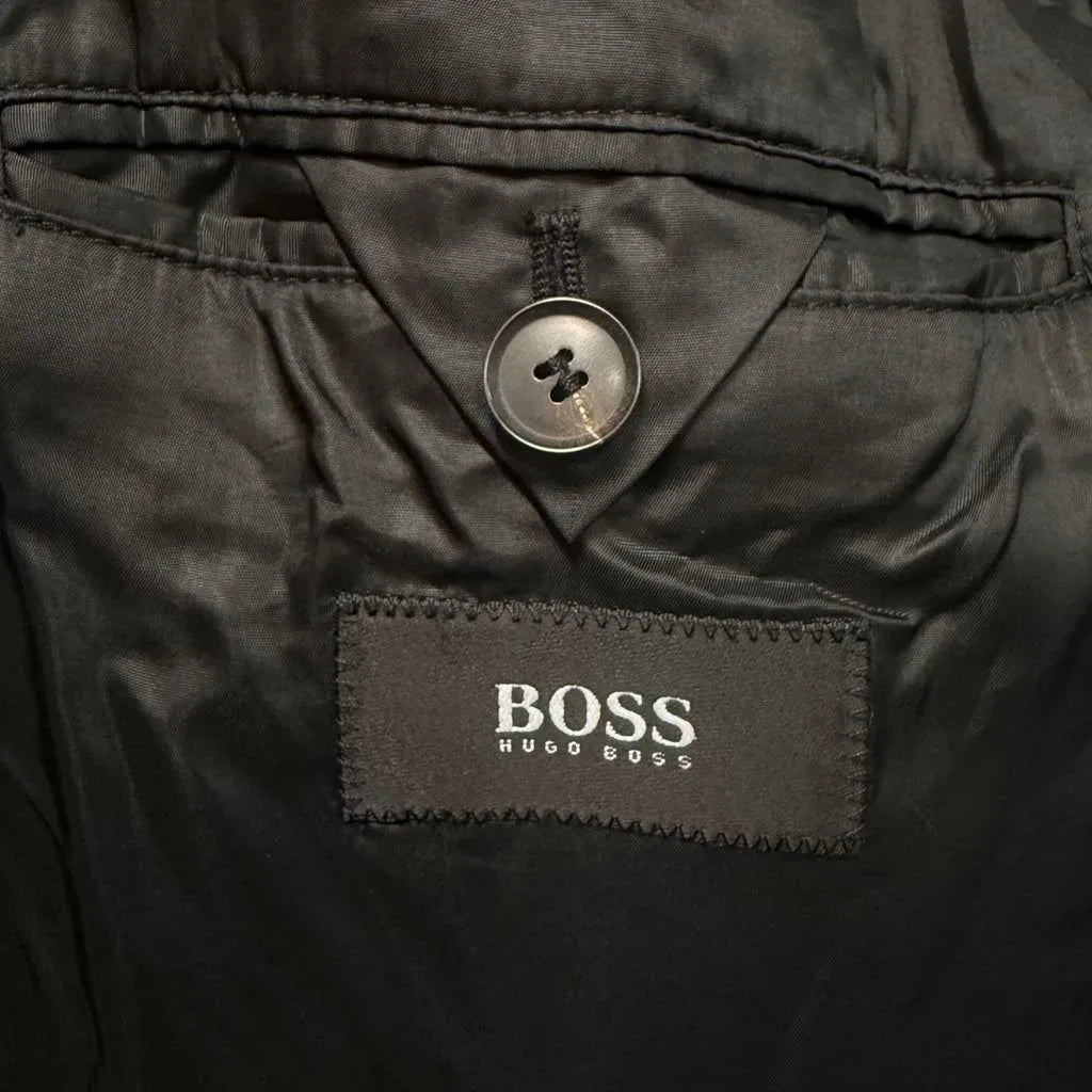 Hugo Boss Bertone 100% Cashmere Long Overcoat - tag