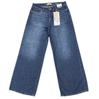 Rewash A-Line Classic Rise Wide Leg Jeans - front