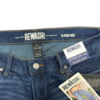 Rewash A-Line Classic Rise Wide Leg Jeans - tag